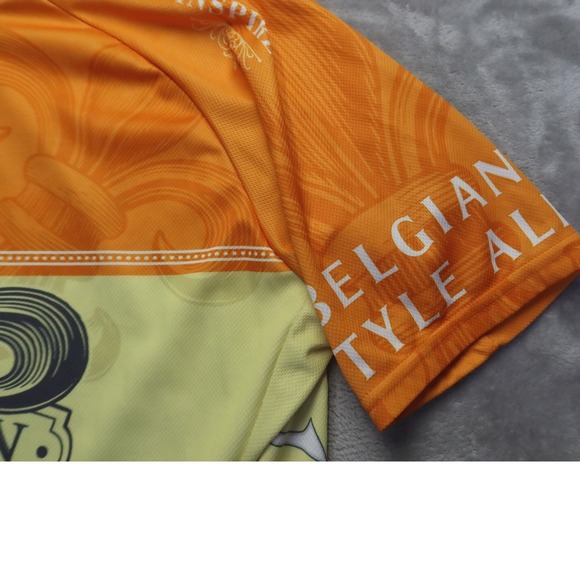 Voler Men's Yards Brewing Saison Belgian Style Ale Cycling Jersey Orange XL - Picture 4 of 12